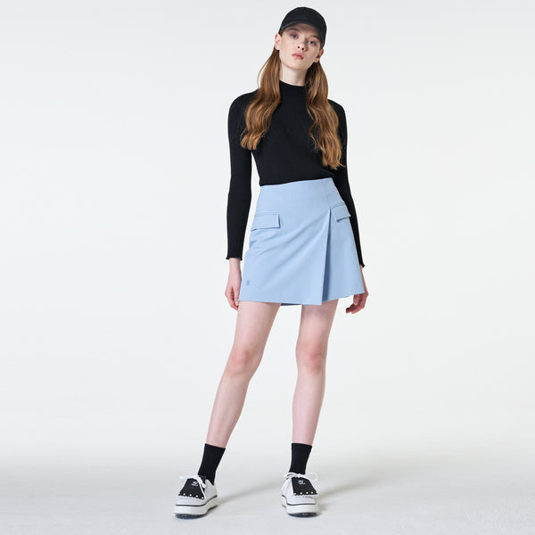 SLIM A-LINE SKIRT(CERAMICS BLUE)