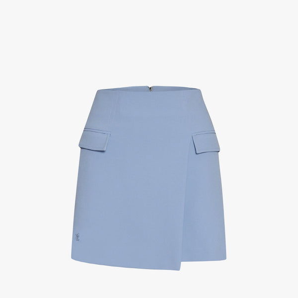 SLIM A-LINE SKIRT(CERAMICS BLUE)