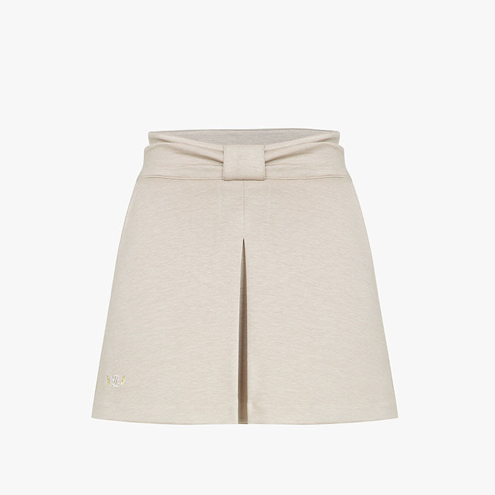 [FL COMFY] RIBBON SKIRT(BEIGE)