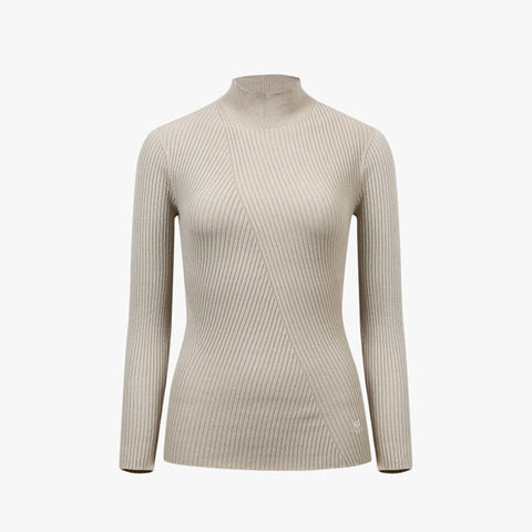 WHOLEGARMENT TURTLENECK KNIT(BEIGE)