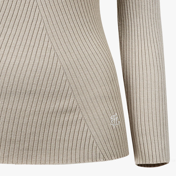 WHOLEGARMENT TURTLENECK KNIT(BEIGE)