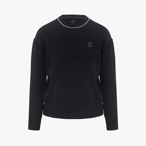 MEN'S ROUND NECK KNIT(BLACK)