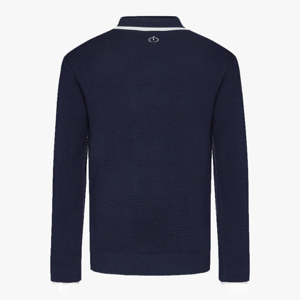 MEN'S ZIP-UP KNIT(NAVY)