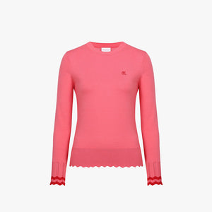 ROUND WAVE KNIT(PINK CHORAL)