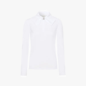 FRONT RIBBON T-SHIRT(WHITE)