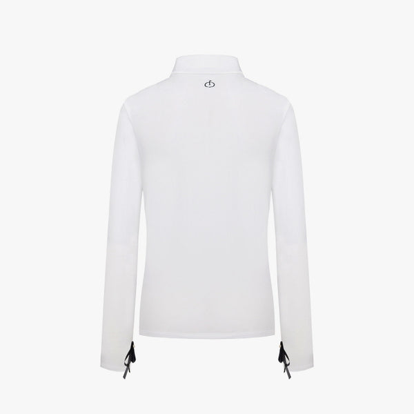 PEARL HALFNECK T-SHIRT(WHITE)