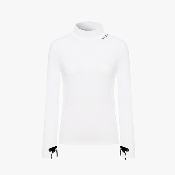 PEARL HALFNECK T-SHIRT(WHITE)