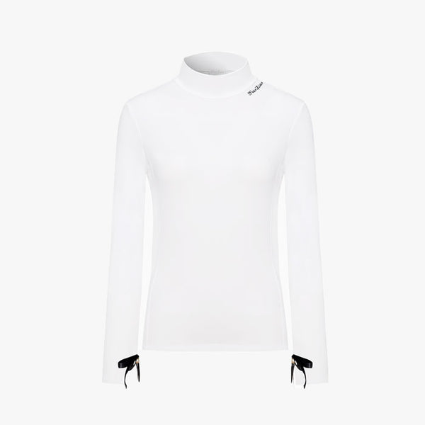 PEARL HALFNECK T-SHIRT(WHITE)