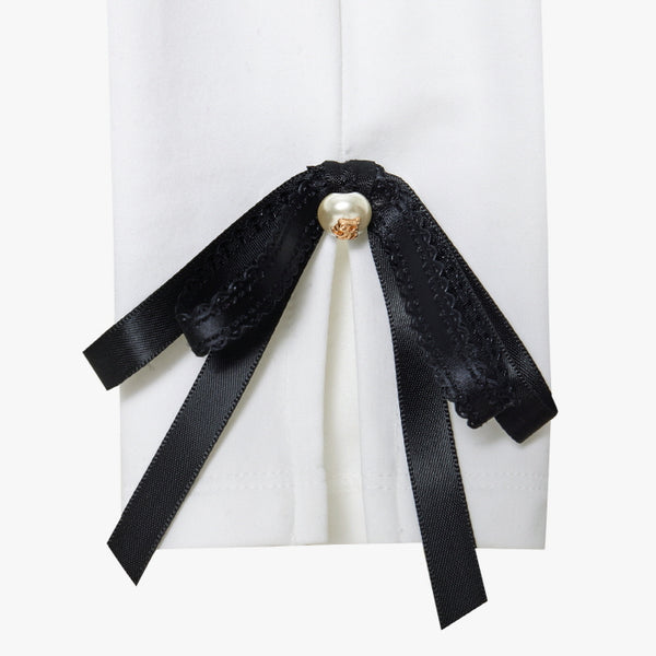 PEARL HALFNECK T-SHIRT(WHITE)