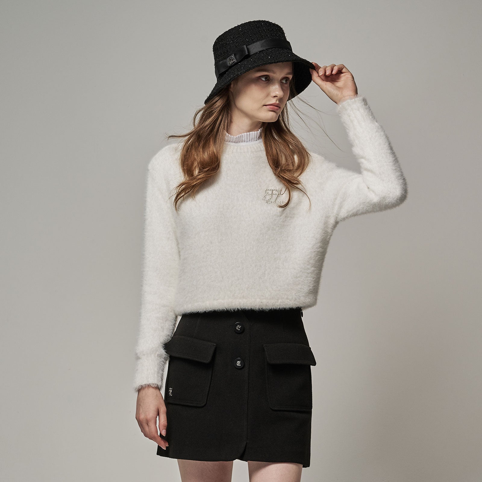 TWEED HAT(BLACK)