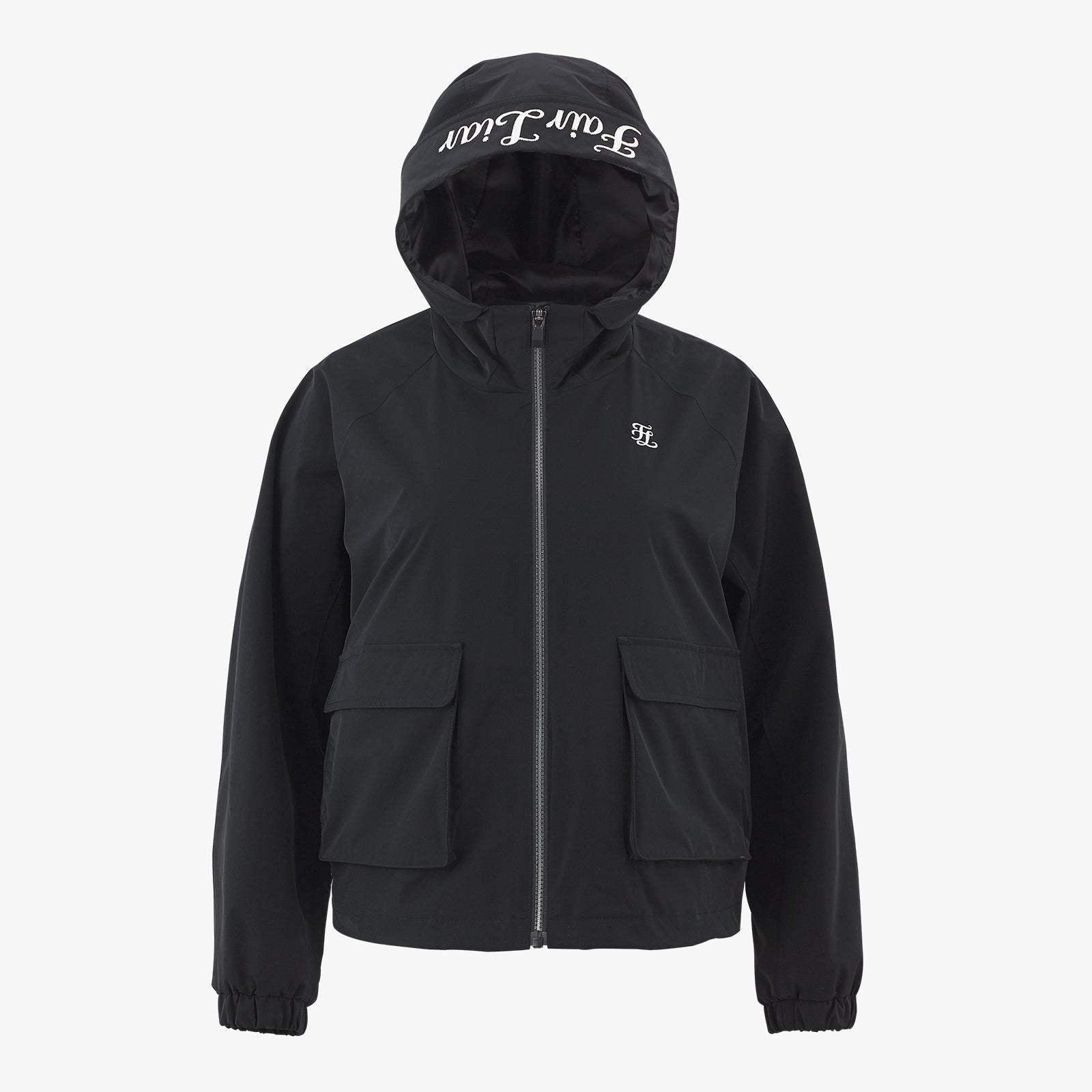 HOODED POCKET JUMPER(BLACK)