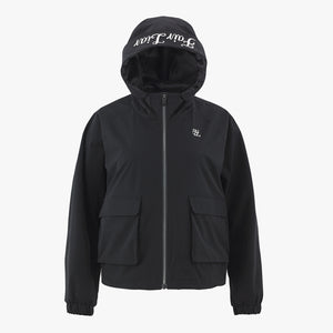 HOODED POCKET JUMPER(BLACK)