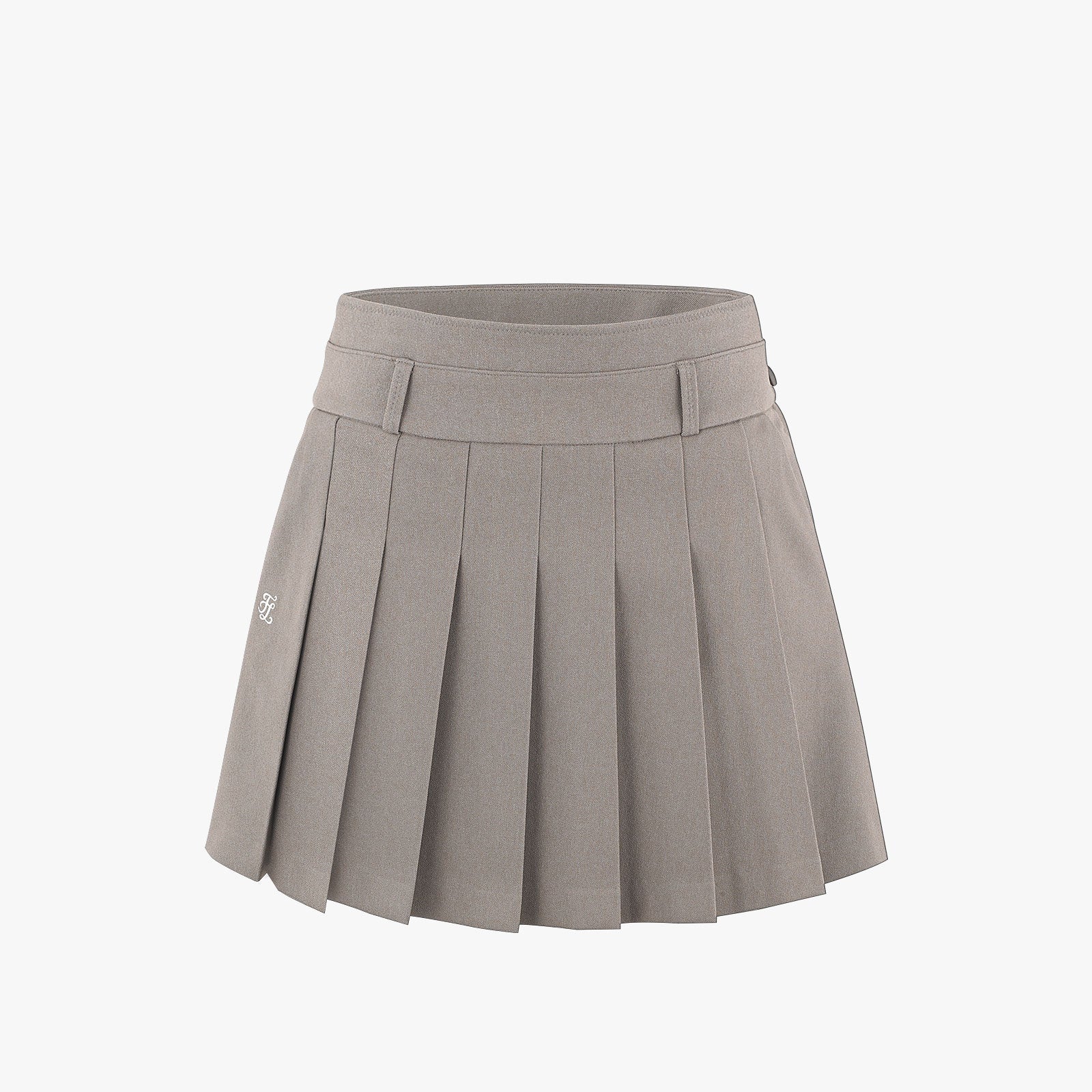 A-LINE PLEATED SKIRT(BEIGE)