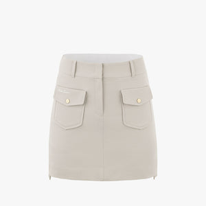 FRONT-POCKET SKIRT(BEIGE)