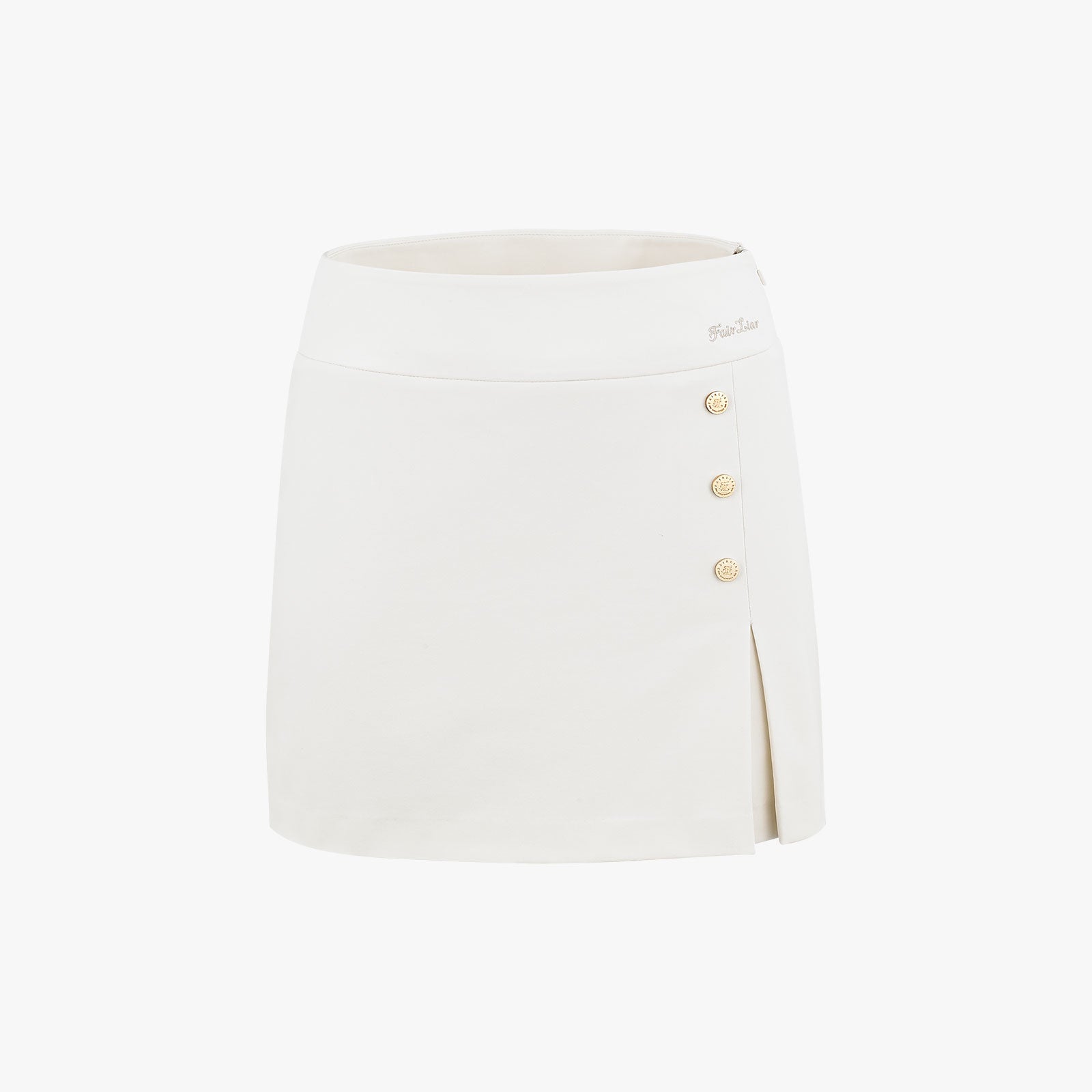 BUTTON SLIT SKIRT(REAM)