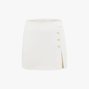 BUTTON SLIT SKIRT(REAM)