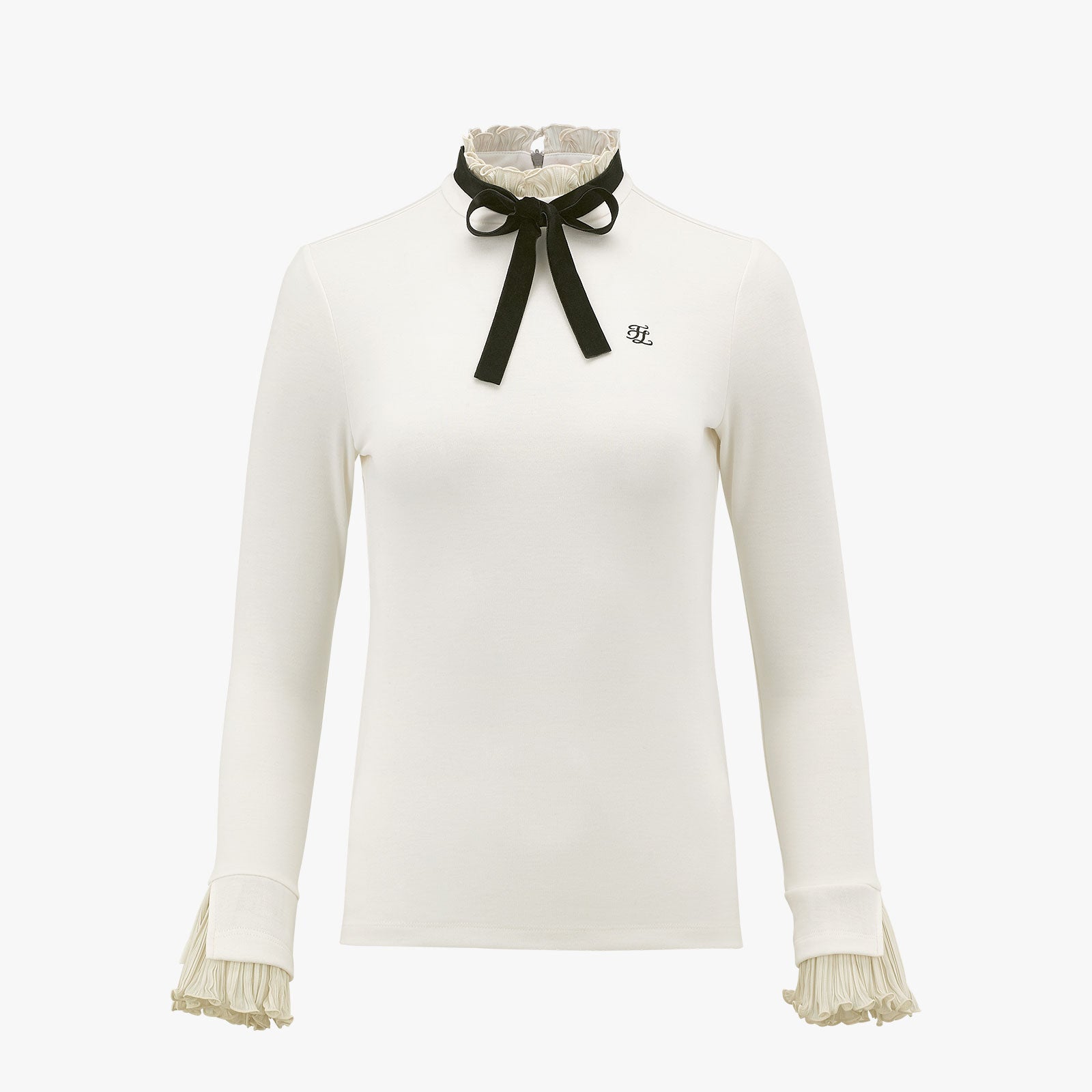 VELVET RIBBON DETACHABLE SHIRT(REAM)