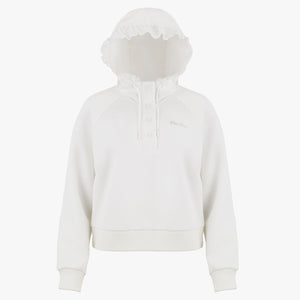 HOODED RAGLAN PULLOVER(WHITE)