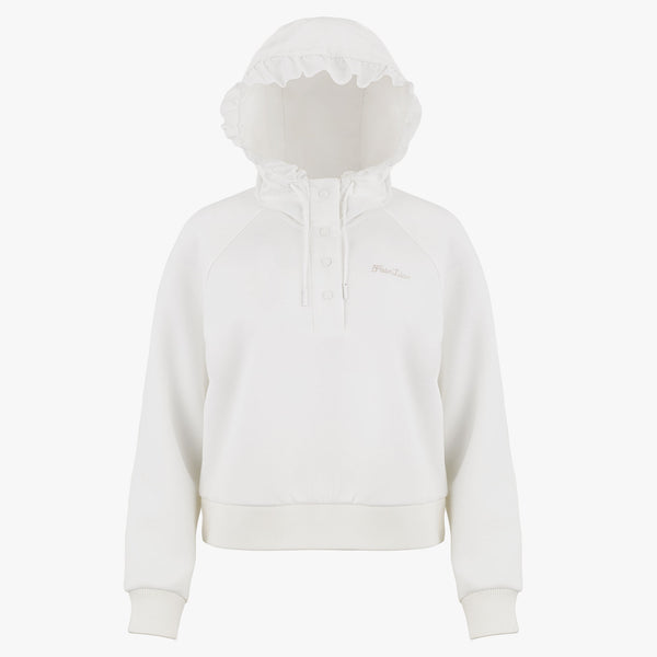 HOODED RAGLAN PULLOVER(WHITE)