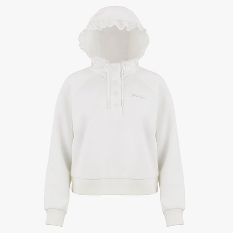 HOODED RAGLAN PULLOVER(WHITE)