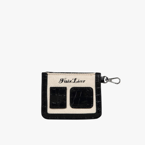 CROC NAME TAG WITH TEE HOLDER(BLACK)