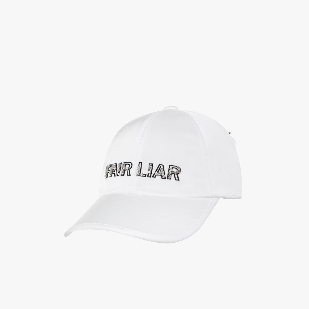 CRYSTAL RIBBON CAP(WHITE)