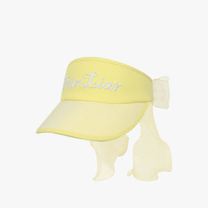 ORGANZA RIBBON VISOR(YELLOW)