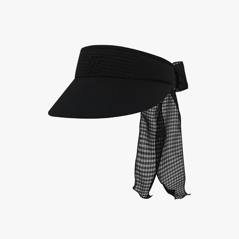 GINGHAM CHECK VISOR(BLACK)