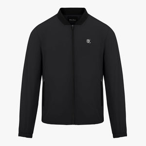 MEN'S ZIP-UP WINDBREAKER(BLACK)
