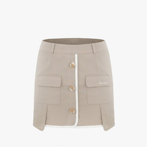 OUT-POCKET SLIT SKIRT(BEIGE)