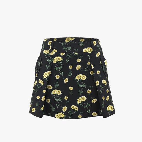 DAISY FLARE SKIRT(BLACK)