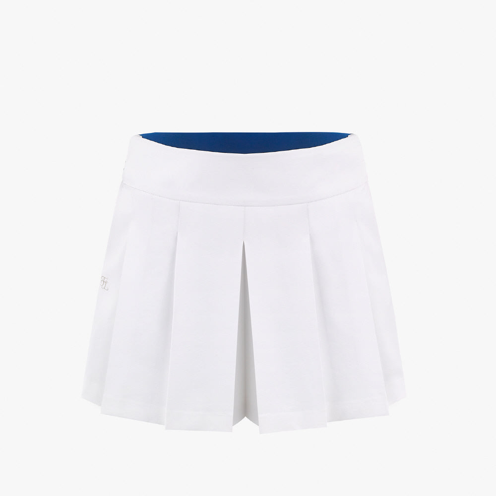 WIDE PLEATS SHORTS(WHITE)