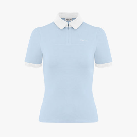 PETIT COLLAR T-SHIRT(CERAMICS BLUE)