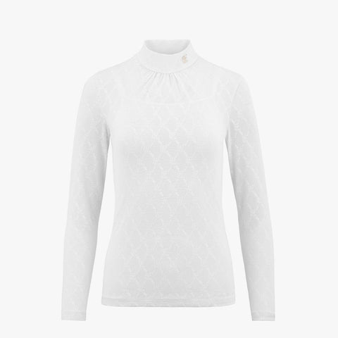 SLIP SET LOGO PATTERN T-SHIRT(WHITE)