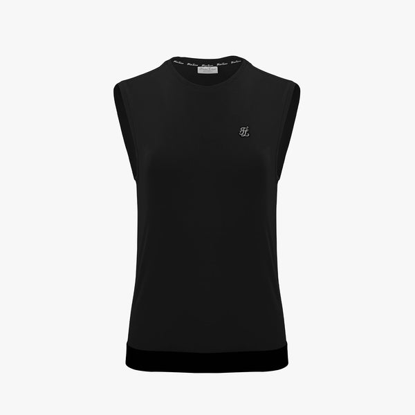 VEST SET COOL T-SHIRT(BLACK)