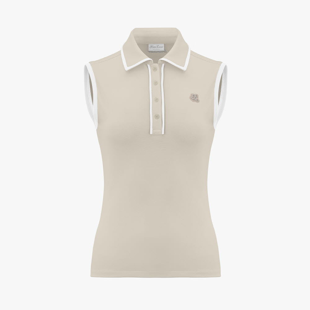 [FL SIGNATURE] COLORED SLEEVELESS T-SHIRT(BEIGE)