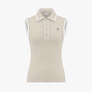 [FL SIGNATURE] COLORED SLEEVELESS T-SHIRT(BEIGE)
