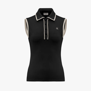 [FL SIGNATURE] COLORED SLEEVELESS T-SHIRT(BLACK)