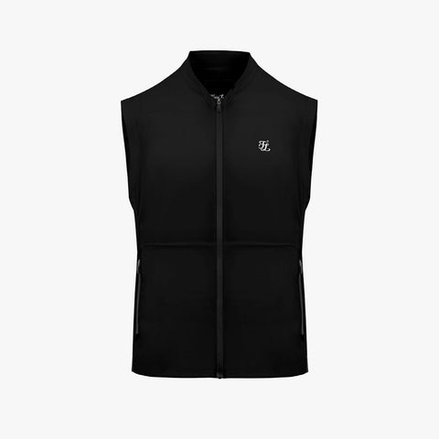 MEN'S ZIP-UP VEST(BLACK)