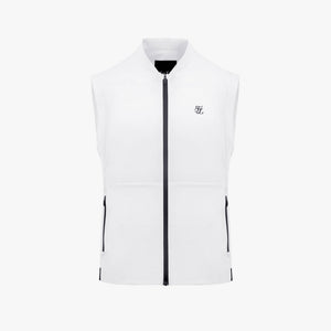 MEN'S ZIP-UP VEST(WHITE)