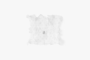 PLEATED NECK SCARF(WHITE)
