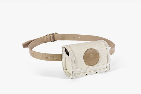 EMBLEM BELT BAG(BEIGE)