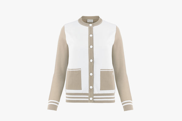 BACK LOGO CARDIGAN(BEIGE)