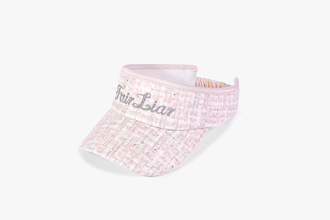COATED TWEED VISOR(PINK CORAL)