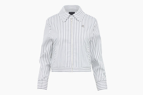 STRIPE BOMBER JACKET(WHITE)