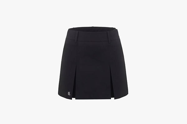 TWIN PLEATS SKIRT (Black)