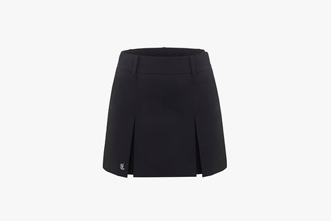 TWIN PLEATS SKIRT (Black)