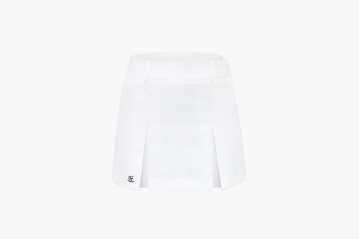twin pleats skirt(WHITE)