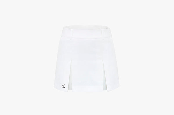 twin pleats skirt(WHITE)