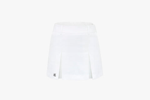 twin pleats skirt(WHITE)